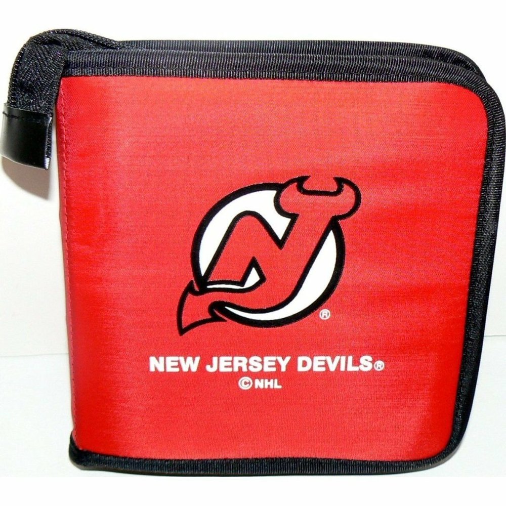 NEW JERSEY DEVILS CD/DVD/GAME VIDEO STORAGE CASE